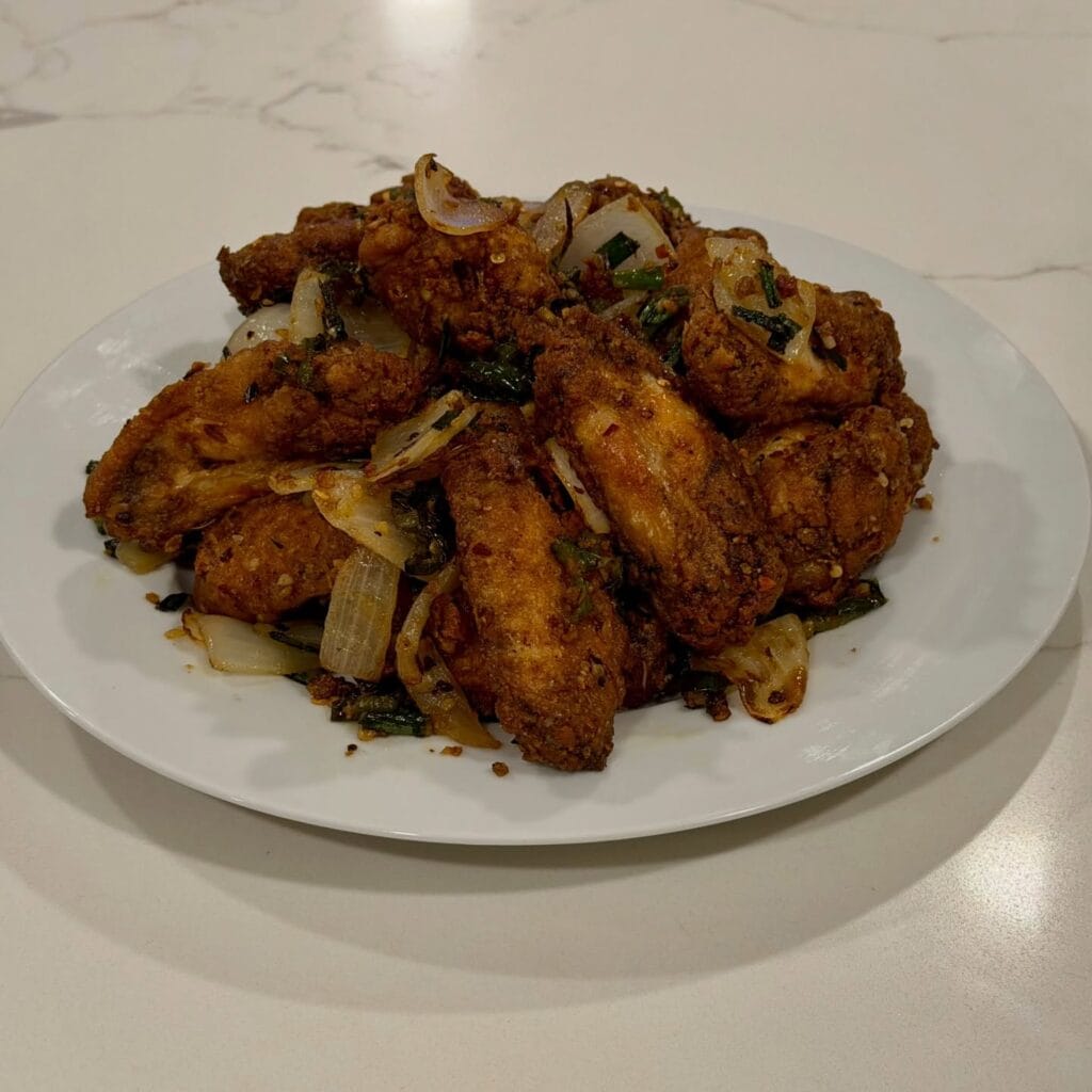 Crispy Salt and Pepper Chicken Wings by Reynaldo’s Cocina in San Diego